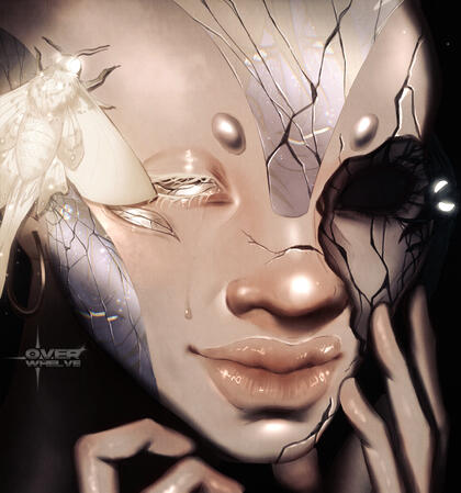 rendered icon/headshot w plain background