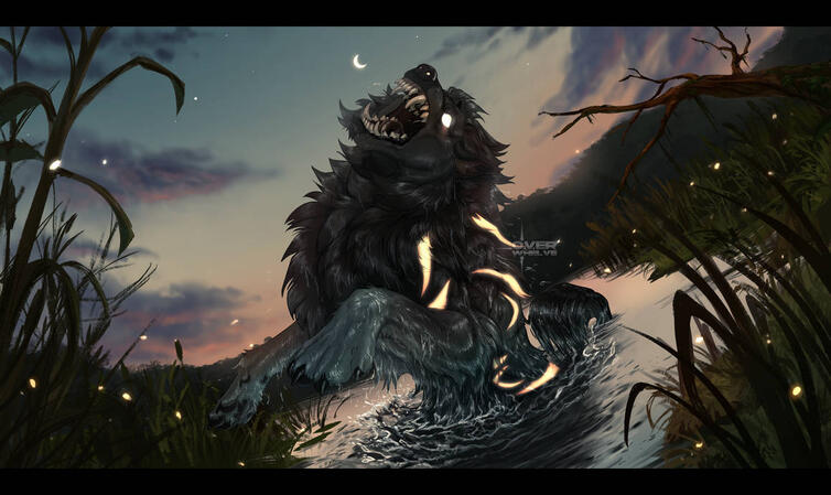 rendered halfbody w/ complex background