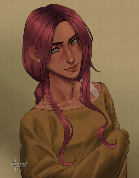 coloured bust