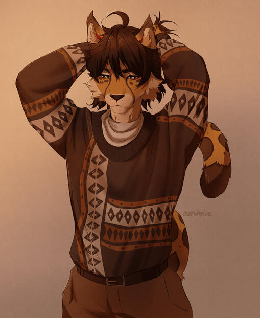 coloured halfbody