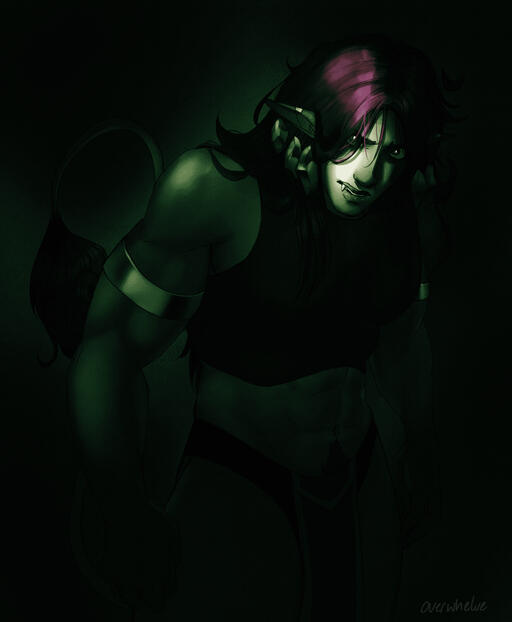 coloured halfbody